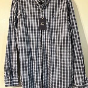 G.H. Bass & Co. Black and White Plaid Shirt